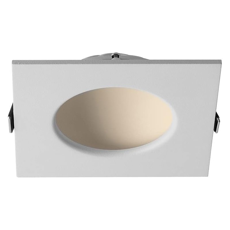 Elba Square 7W Fixed Recessed LED Spotlight, Natural Light 4000K, White Elba Square 7W Fixed Recessed LED Spotlight, Natural Light 4000K, White