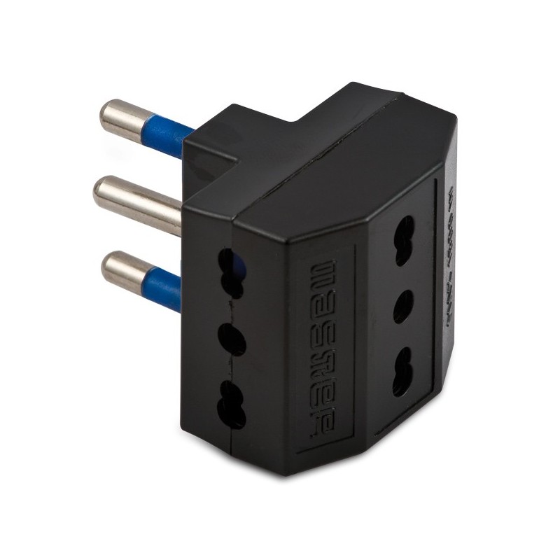 Adatt.triplo 16a 2p+t nero Adatt.triplo 16a 2p+t nero