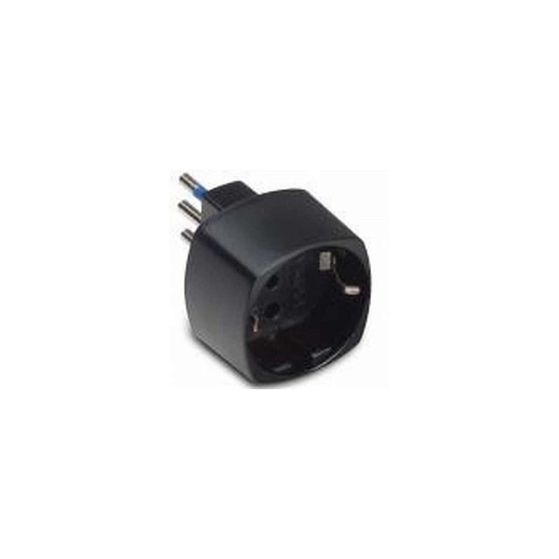 Schuko Adapter 10A+T Black with Safety - Safe and Versatile Electrical Connection Schuko Adapter 10A+T Black with Safety - Safe and Versatile Electrical Connection