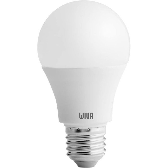Basic GLS Opal LED Bulb D60 E27 6W - Natural White Light, Energy Saving and Opal Design