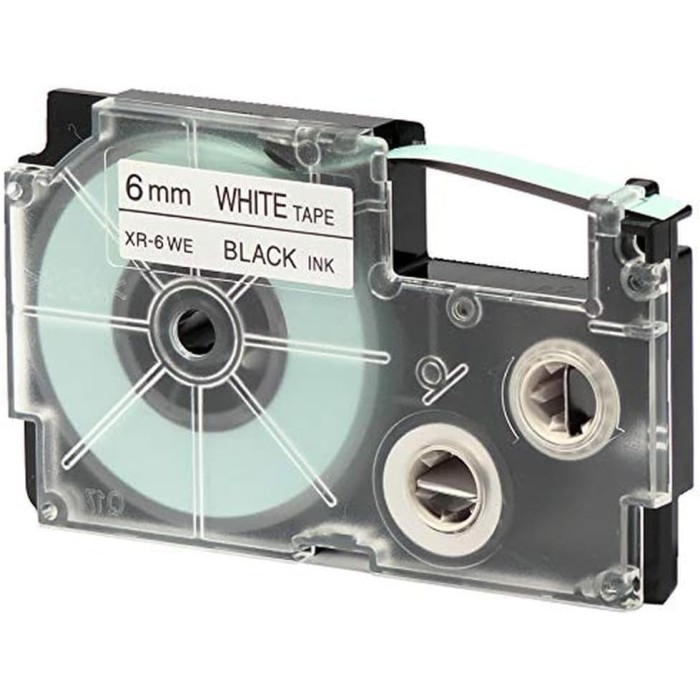 Casio XR-18X1 Label Tape - Black on Clear, 18mm