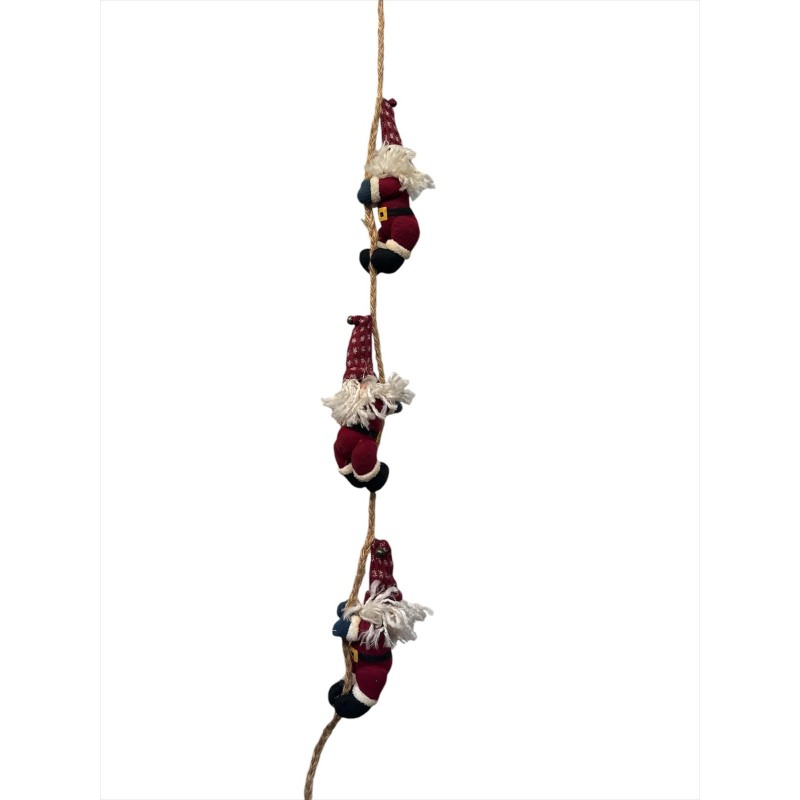 Set of 3 red country climber santas Set of 3 red country climber santas
