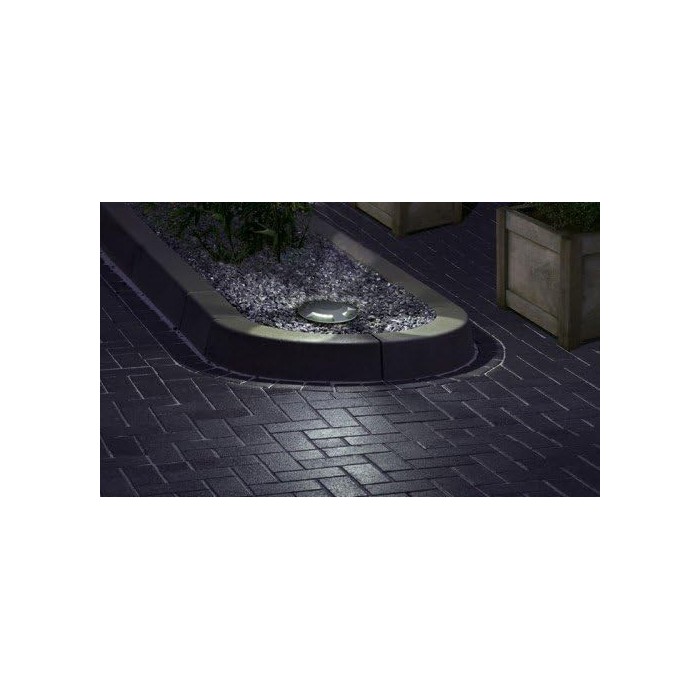 SLV 227374 Big LED Plot Round 4 Beam – Outdoor Lamp for Ceiling, Wall and Floor, Silver Grey,