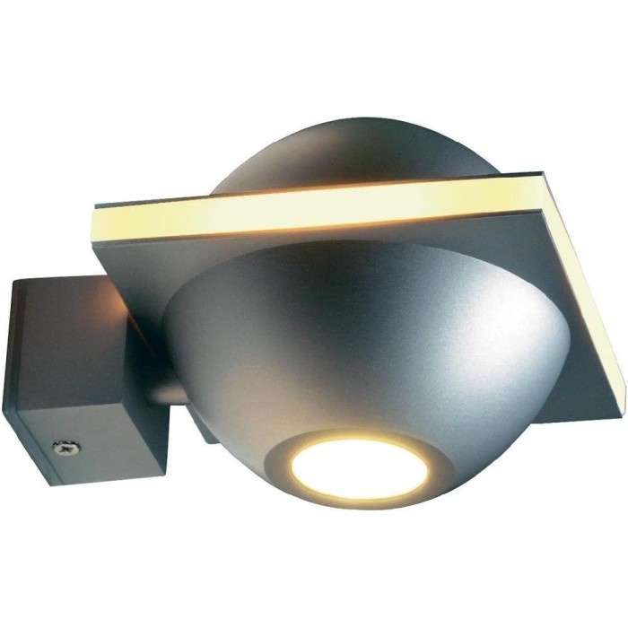 UFO Beam, Lampada da Parete Grigio Argento/Bianco, Attacco G9, Max 40W – Illuminazione Moderna