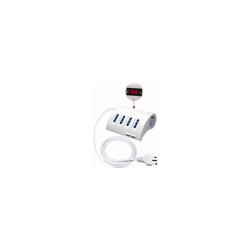 5-Way Desk Power Strip with Switch and 2 USB Sockets - Practical Solution for Office and Home 5-Way Desk Power Strip with Switch and 2 USB Sockets - Practical Solution for Office and Home