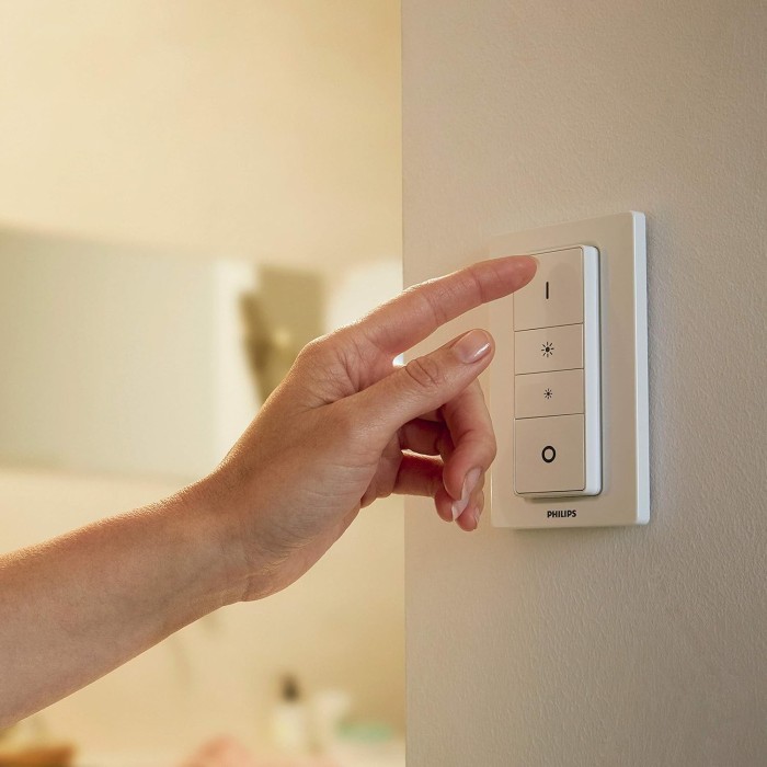 Philips Lighting Dimmer Switch – Telecomando per Controllo Illuminazione Smart, Versione 2018, Bianco