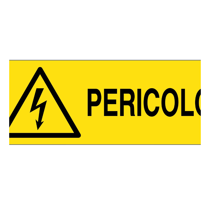Aluminum danger sign f.to mm 330x125 Aluminum danger sign f.to mm 330x125