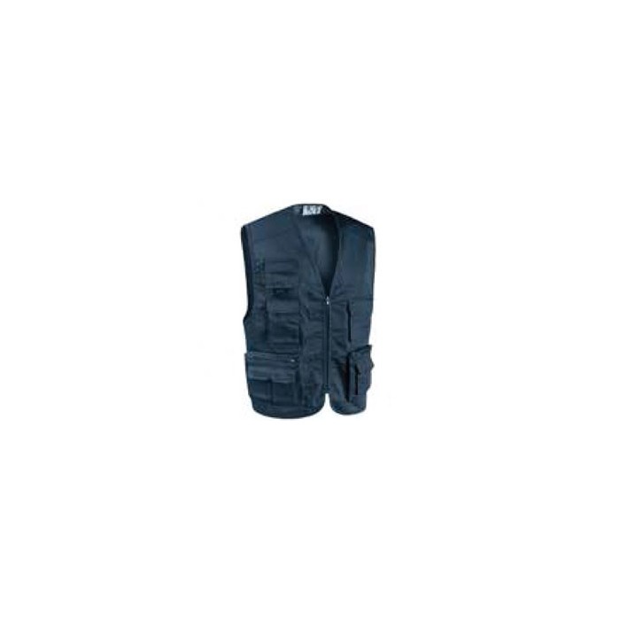 Blue Multi-Pocket Vest - Practical and Versatile