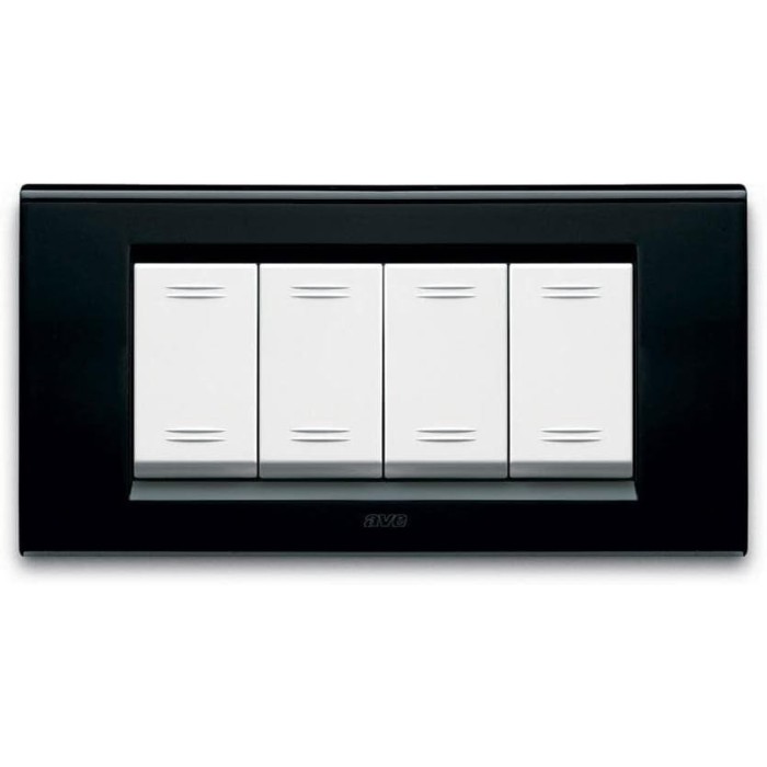 Zama45 plate 4m glossy black