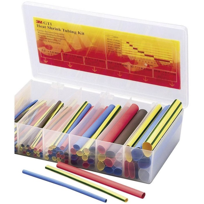 3M GTIBOXS GTI - Heat Shrink Tubing Mounting Box, 1.6mm to 19mm, 150mm, Black