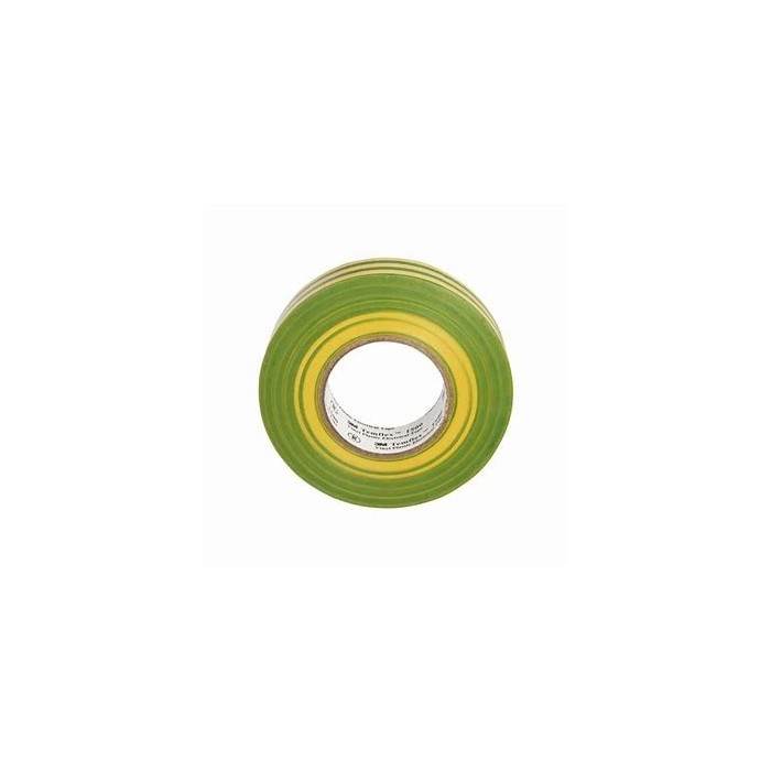 3M™ Temflex™ 1500 - PVC Electrical Tape, Yellow-Green