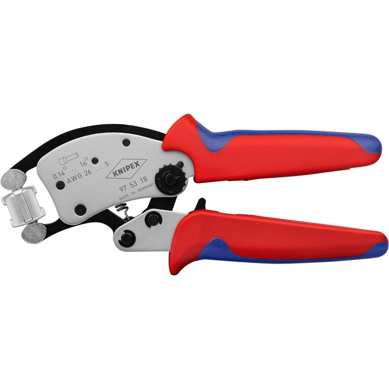 Knipex Twistor16 - Pinza per Terminali a Bussola con Regolazione Automatica e Testa di Crimpaggio Girevole Knipex Twistor16 - Pinza per Terminali a Bussola con Regolazione Automatica e Testa di Crimpaggio Girevole