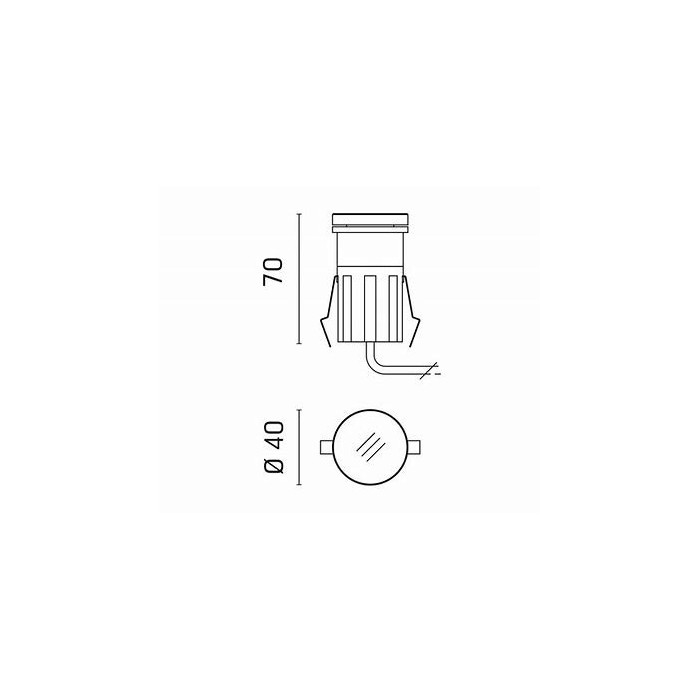 Tapioca d.40 1w led bi. warm glass only