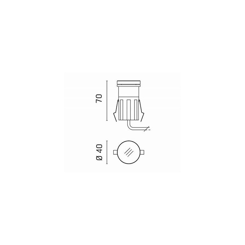 Tapioca d.40 1w led bi. warm glass only Tapioca d.40 1w led bi. warm glass only