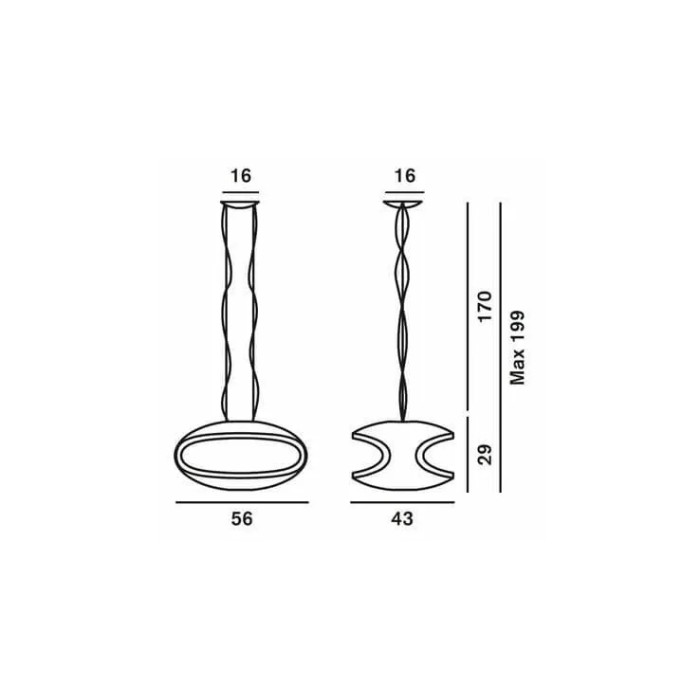Foscarini 12700710 O-space suspension white