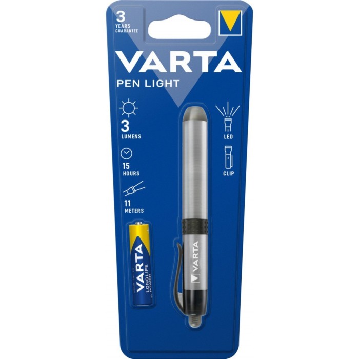 Varta -LEDPL Torce (Penna con torcia, Argento, Alluminio, LED, 1 lampada(e), 3 lm)