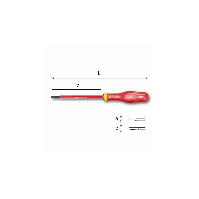 0Usag U00910008 - Giravite Per Viti Con Intaglio 1000 V91_0.6x3.5x100  giravite 1000v    -e-