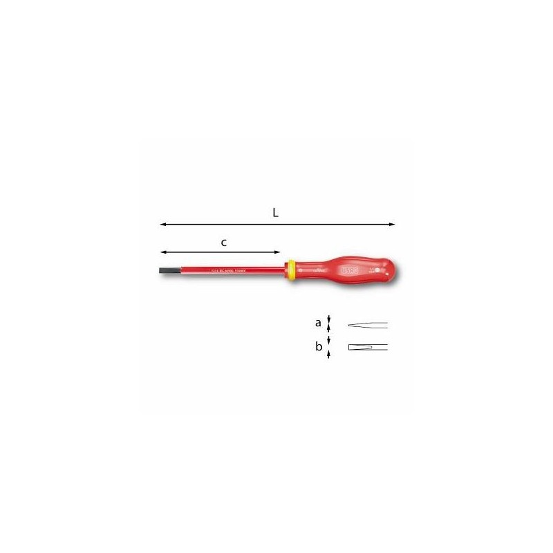 0Usag U00910008 - Screwdriver For Slotted Screws 1000 V91_0.6x3.5x100 screwdriver 1000v -e- 0Usag U00910008 - Screwdriver For Slotted Screws 1000 V91_0.6x3.5x100 screwdriver 1000v -e-
