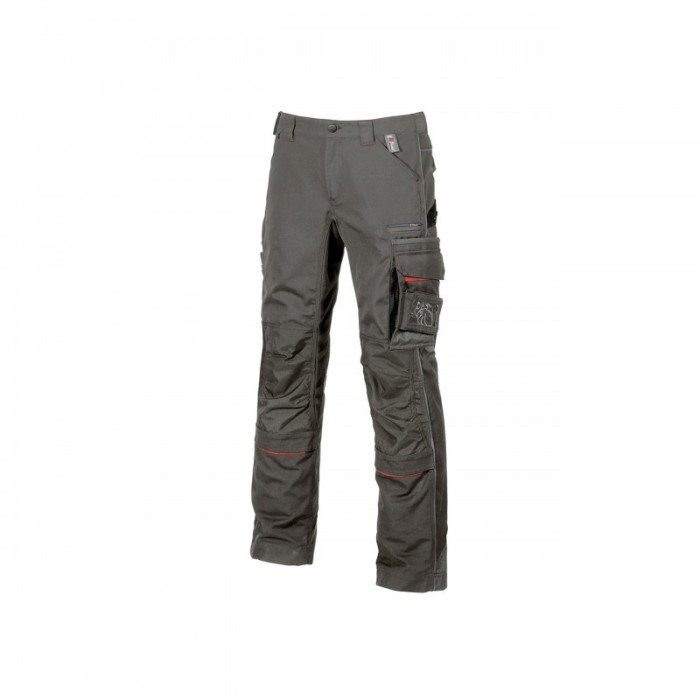 U-Power Drift Black Carbon Multi-Pocket Work Trousers Size 46