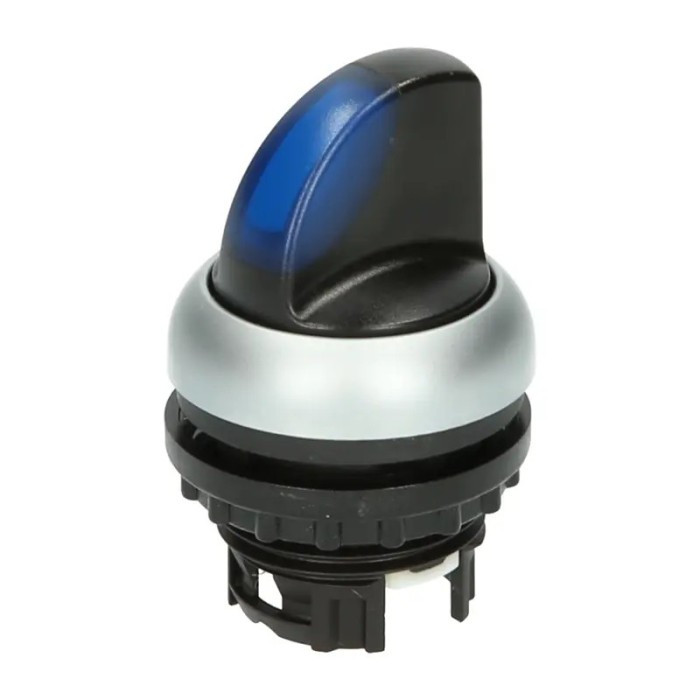 Eaton M22-wrlk-b Backlit selector lever 2 positions perm. blue