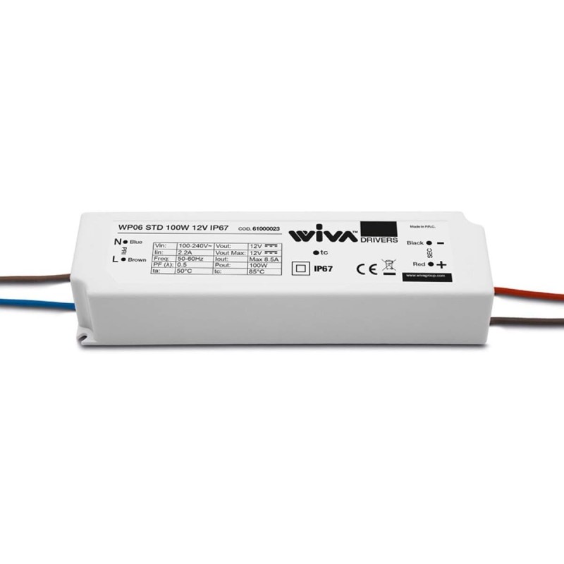 Driver WP06 STD 100W 12V IP67 – Powerful and Robust for Low Voltage LED Applications Driver WP06 STD 100W 12V IP67 – Powerful and Robust for Low Voltage LED Applications