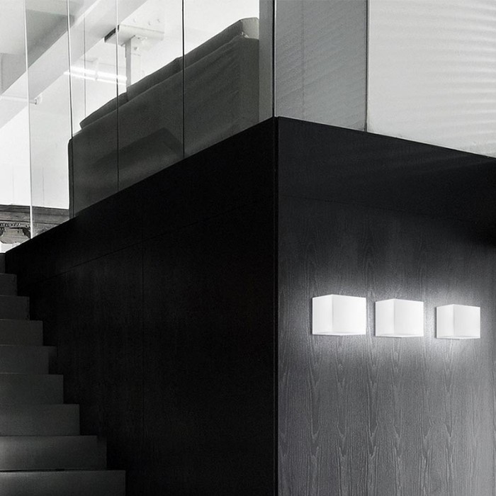 Panzeri Kubik - LED Wall/Ceiling Lamp and Ceiling Light White
