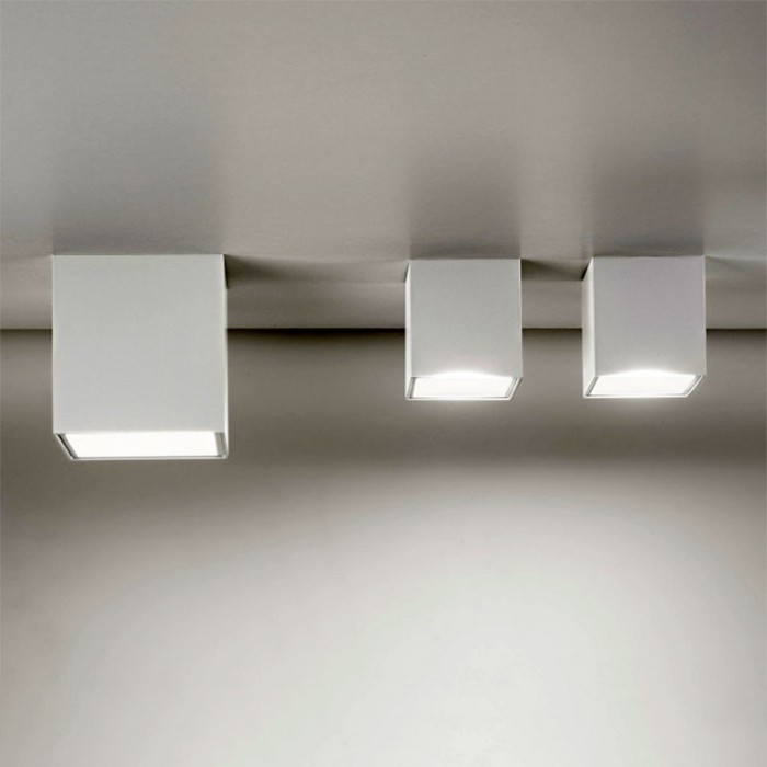 Panzeri Kubik - LED Wall/Ceiling Lamp and Ceiling Light White