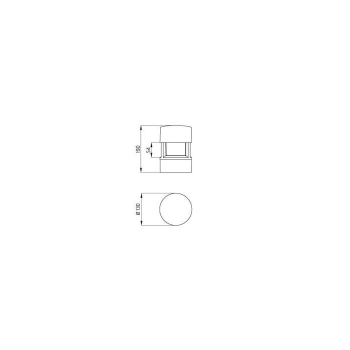 Mini Silvia Parete 120 - Wall Lamp 1x10W