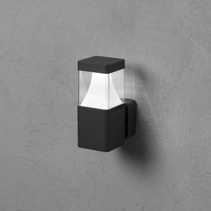 ATLAS Square 11W 3000K Wall Lamp - Single Emission LED Outdoor Lighting