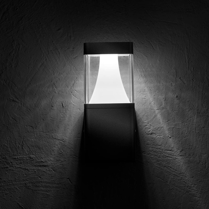 ATLAS Square 11W 3000K Wall Lamp - Single Emission LED Outdoor Lighting