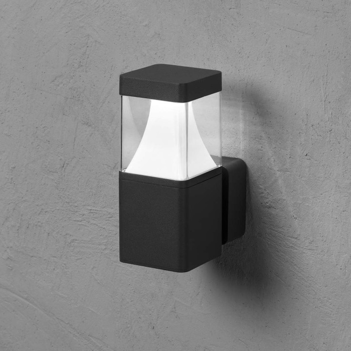 ATLAS Square 11W 4000K Wall Lamp - Single Emission LED Outdoor Lighting