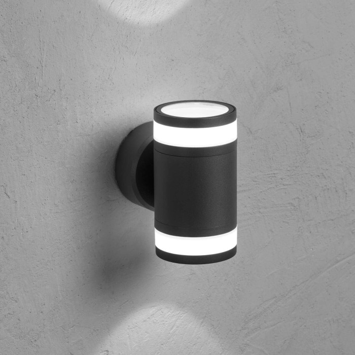 MIRACH Round 2x8W 3000K Double Emission Wall Lamp - Outdoor LED Lighting