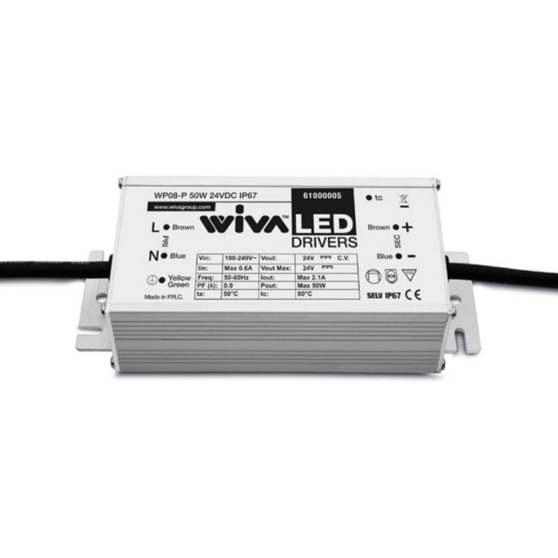 Driver WP08-P 50W 24V DC IP67 Driver WP08-P 50W 24V DC IP67