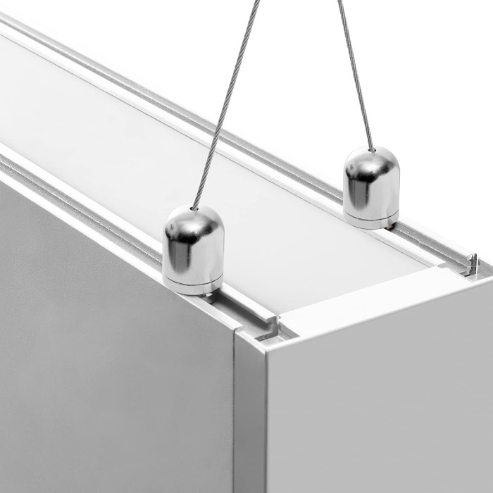 Sospensione Lineare LED 80W Luce Diretta e Indiretta - 1200x75x105 mm