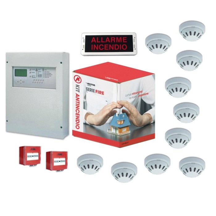 Hiltron Kit with digital fire detection control panel