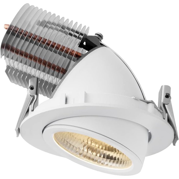 Recessed Extractable LED Projector with High Extractability (70°) - 40W, Ø184x155 mm, Hole Ø172 mm
