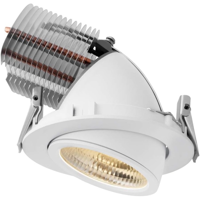 Recessed Extractable LED Projector with High Extractability (70°) - 40W, Ø184x155 mm, Hole Ø172 mm