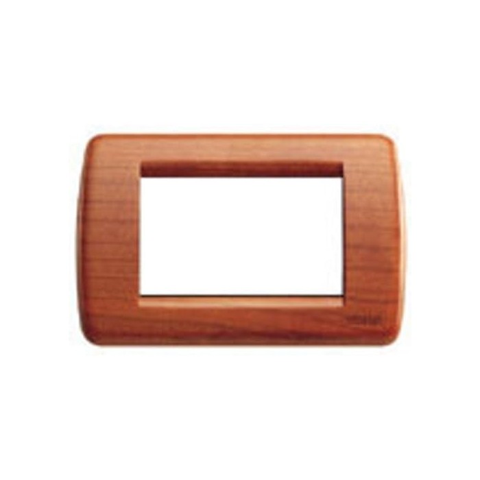 Vimar Rondò 3-Place Plate, Cherry Wood Finish - Code 16753.53