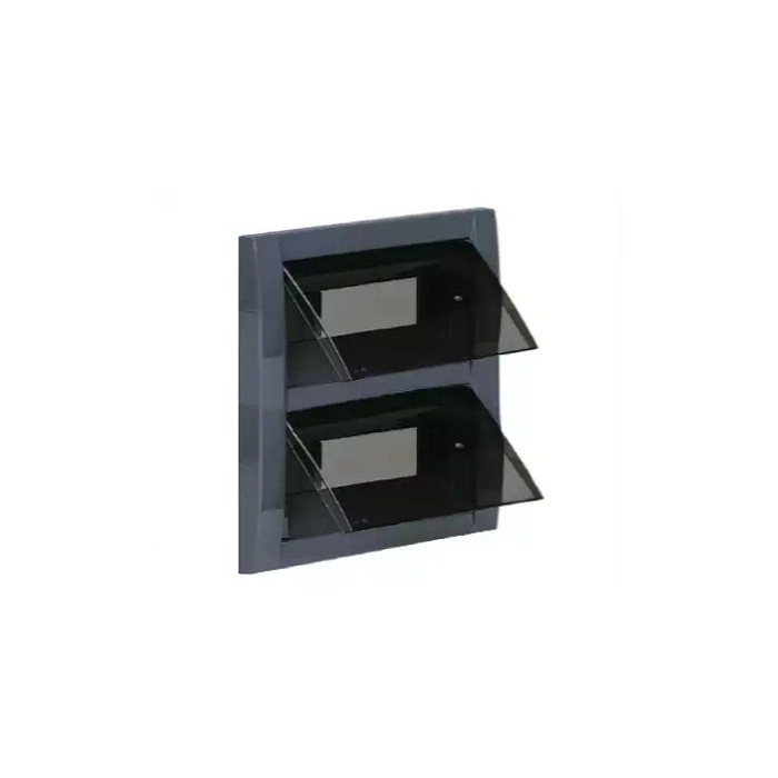 Vimar Idea 24 Module Flush Mount Switchboard - Metallic Anthracite Finish - V53024.V23