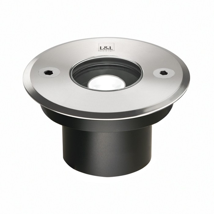 Bright 2.8 - Adjustable Outdoor LED Recessed Light - 2.5W 24V DC 3000K Stainless Steel