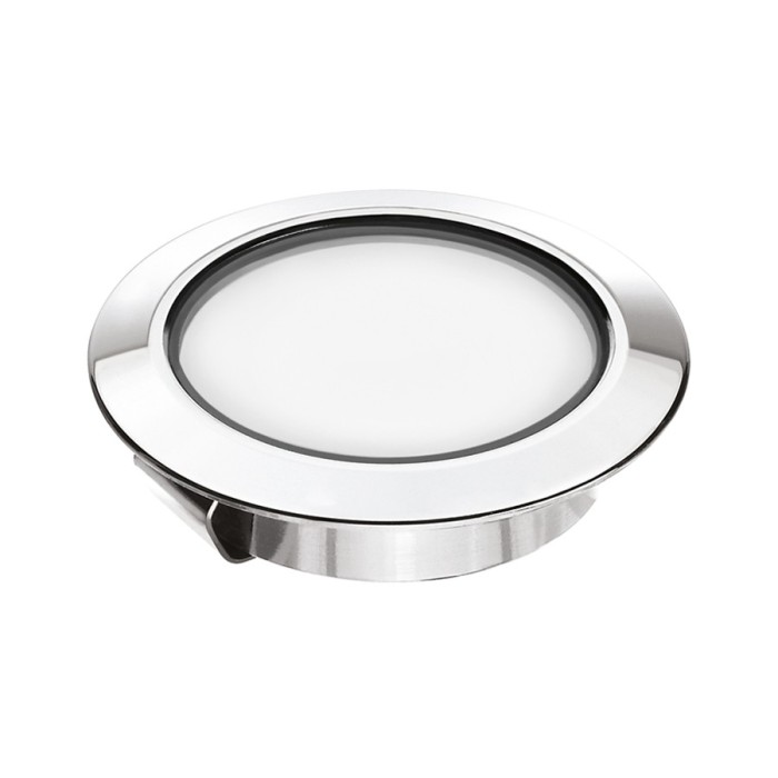 Simply1.0 indoor step light 1w 250ma 2700k chrome diffuser