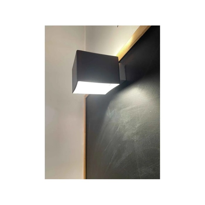 Panzeri Domino PAR/SOFF Lamp Grey Metal with Black Glass - 1x G9 60W