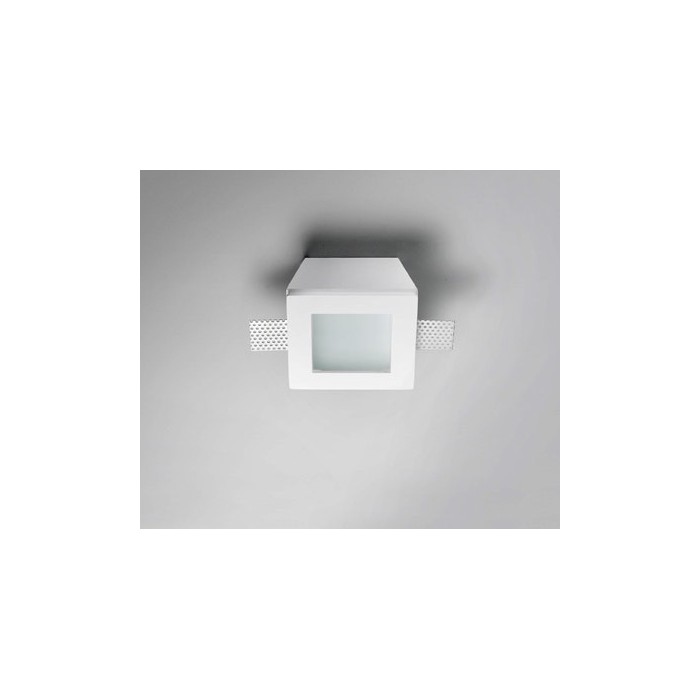 Invisible fixed square plaster with glass