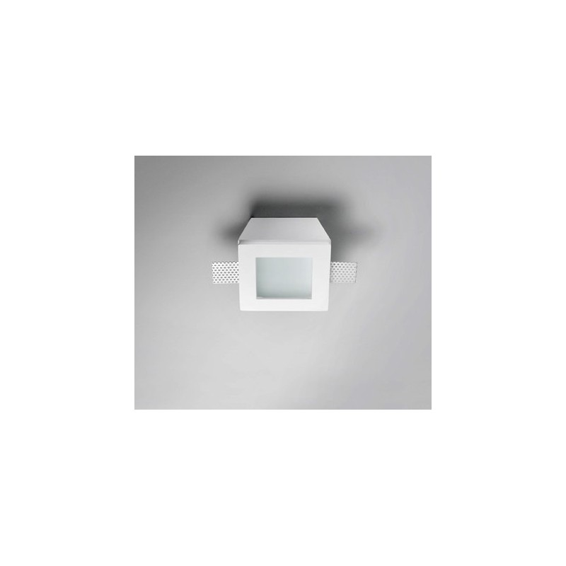 Invisible fixed square plaster with glass Invisible fixed square plaster with glass