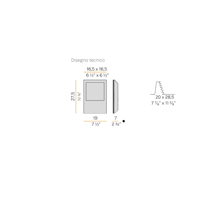 Moai, 1210 recessed spotlight 17x17 plaster 3000k cr