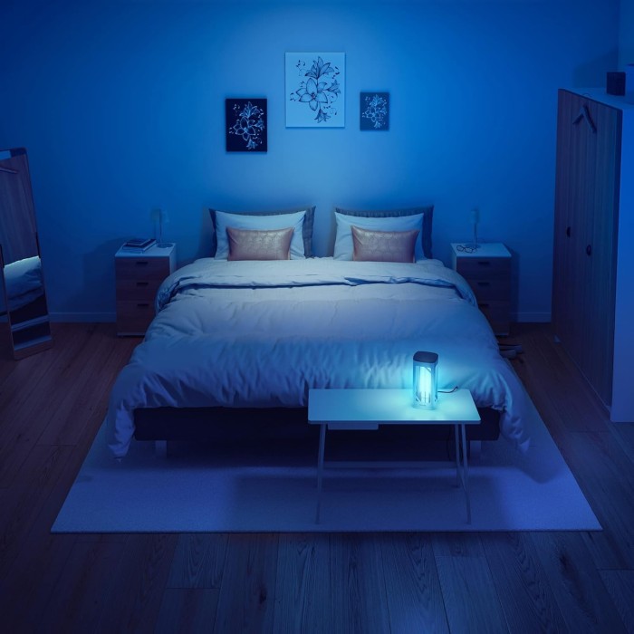 Philips UV-C Table Lamp with Motion Sensor for Room Disinfection, 24W, Integrated Timer, Aluminum