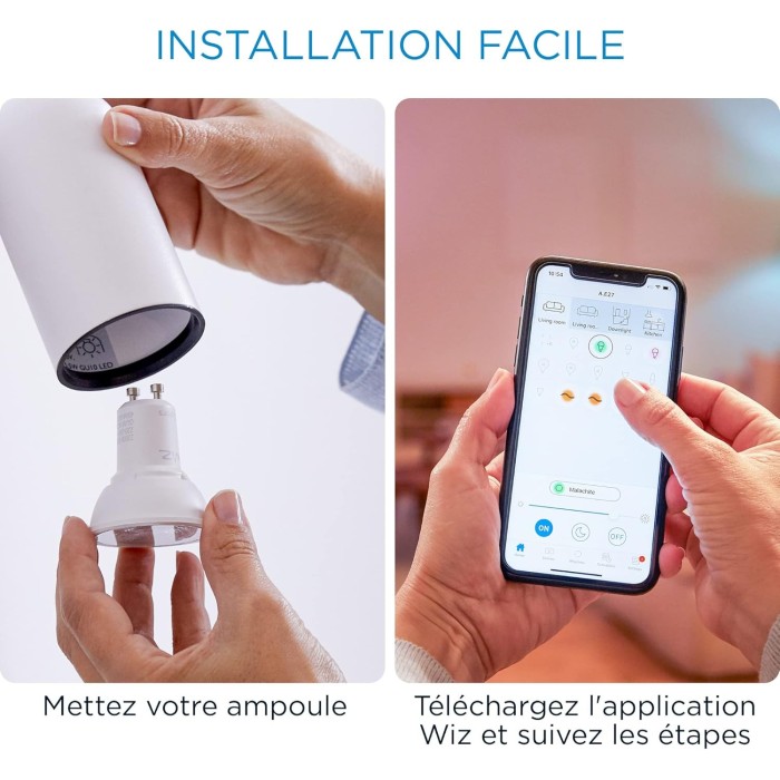 Philips Wiz dim faretto 50w gu10