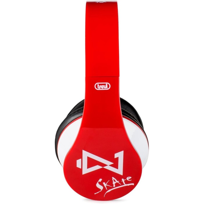 Red digital stereo headphones