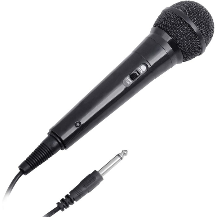 Trevi EM 24 Unidirectional Dynamic Microphone with 3 Meter Cable - Black