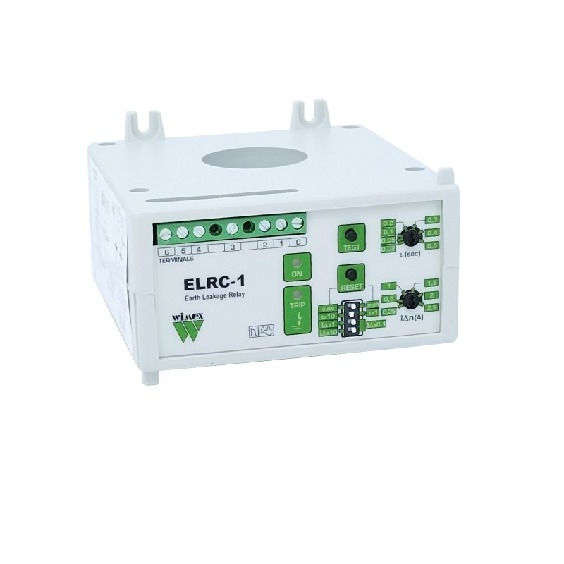 Wimex Elrc1 110 earth differential relay type a with built-in toroid elrc 1-110 compact with toroid ø 110mm Wimex Elrc1 110 earth differential relay type a with built-in toroid elrc 1-110 compact with toroid ø 110mm